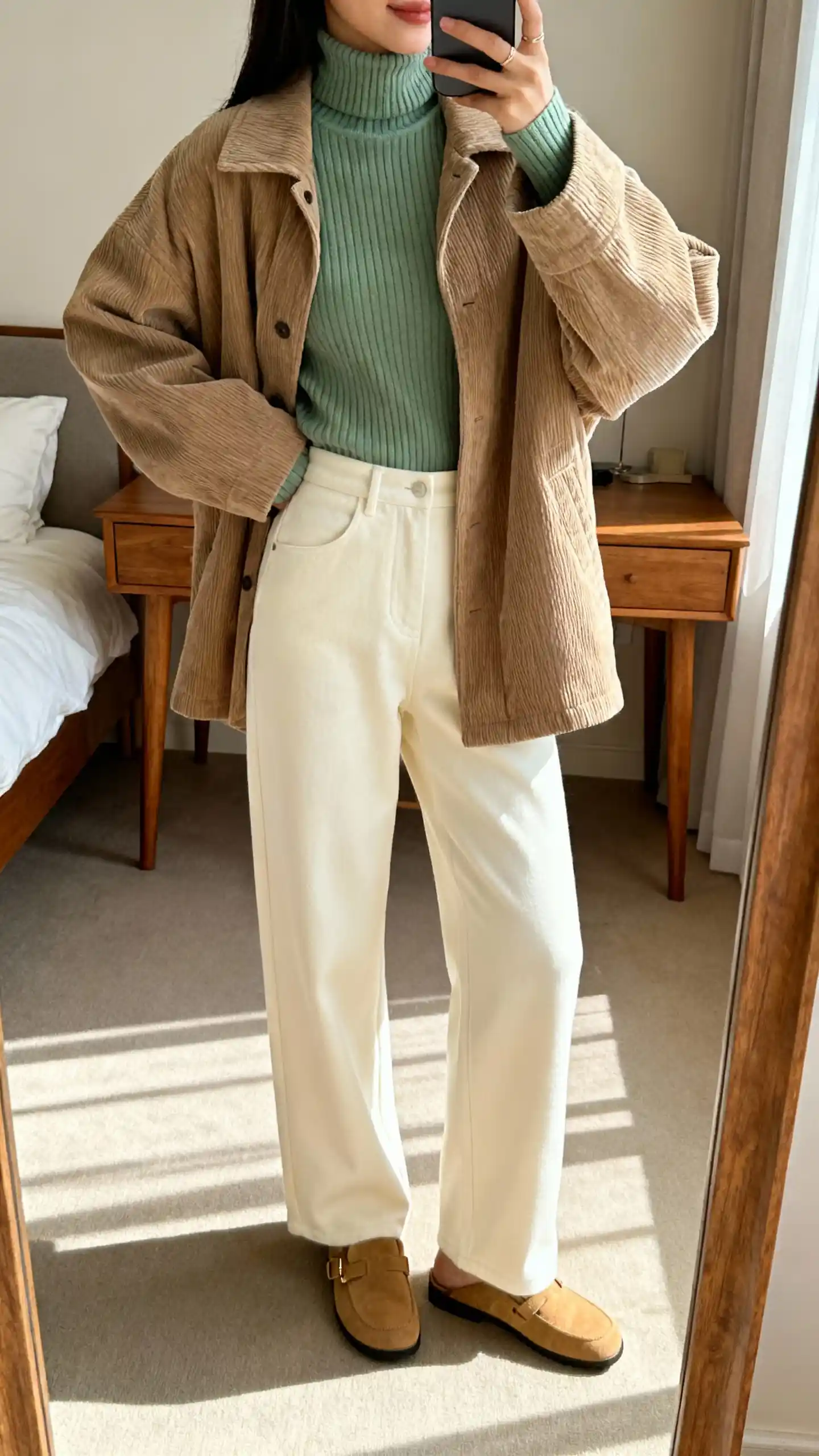 Sage Green & Cream School Style