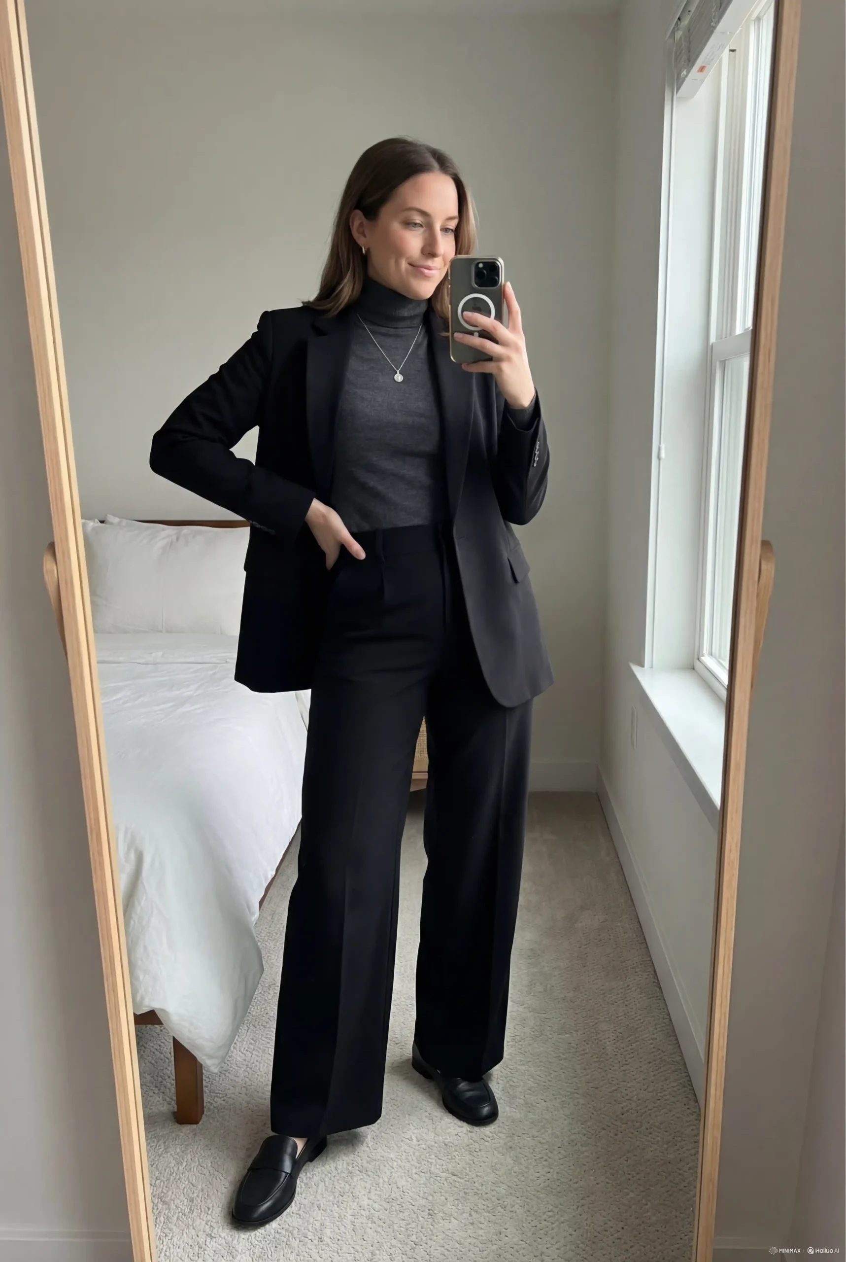 Elevated Monochrome Minimalist Outfit