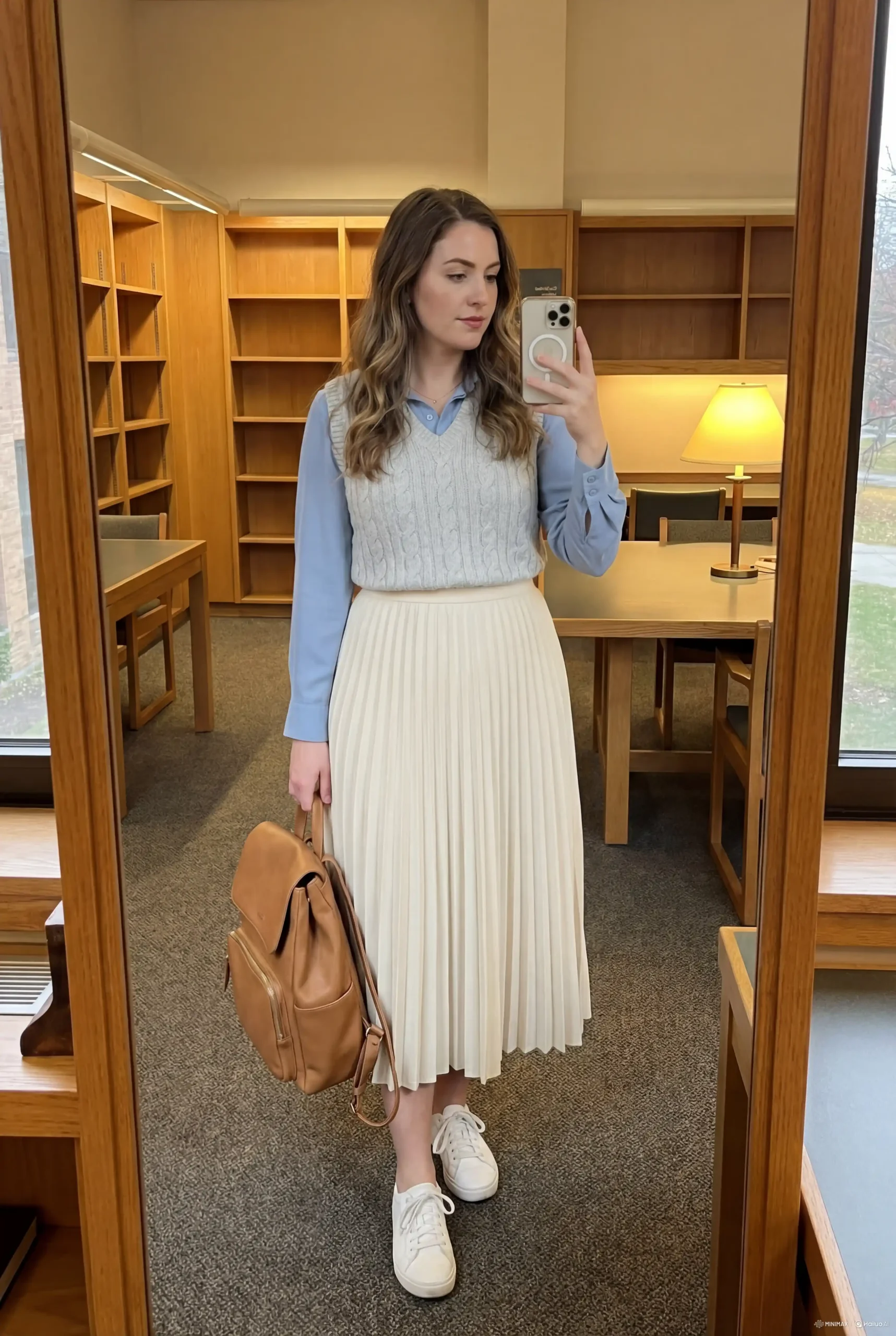 Soft Pastel Academia Outfit